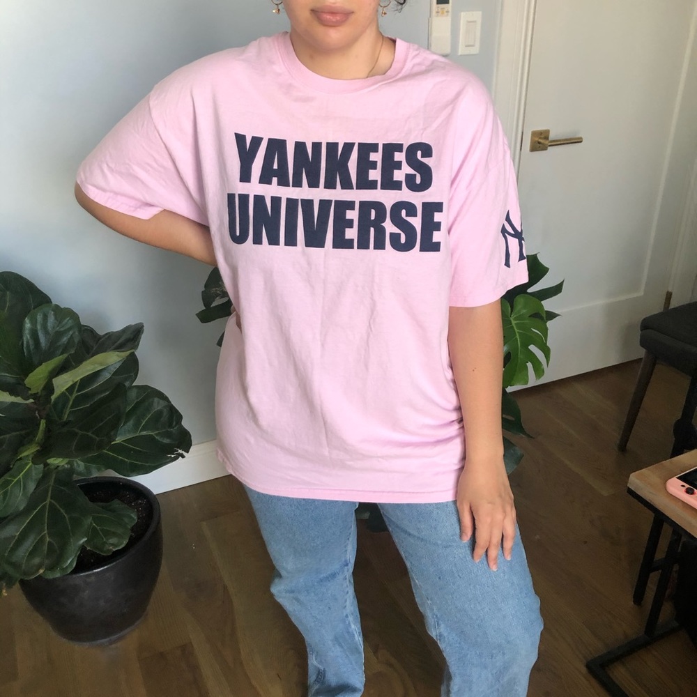 Yankees vintage pink tee t-shirt Men’s xl